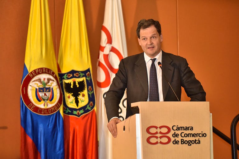 Sergio Jaramillo, Alto Comisionado de Paz, durante la presentación. Foto: CCB