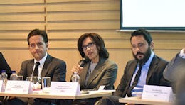 Patricia Bulla, coordinadora del Área de Seguridad y Política Criminal de la FIP, durante el debate "Si yo fuera Alcalde"//Foto: CCB