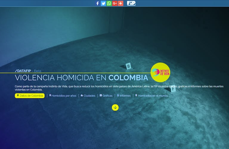 Conozca la plataforma de datos FIP con los datos más relevantes sobre el homicidio en Colombia