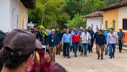 Gustavo Petro en San Luis, Neiva, tras un atentado en septiembre del 2022.