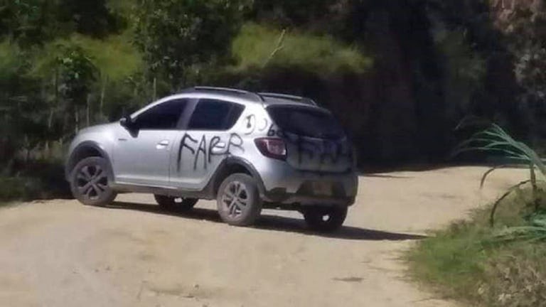 Falso carro bomba abandonado por las disidencia de las FARC en el Catatumbo