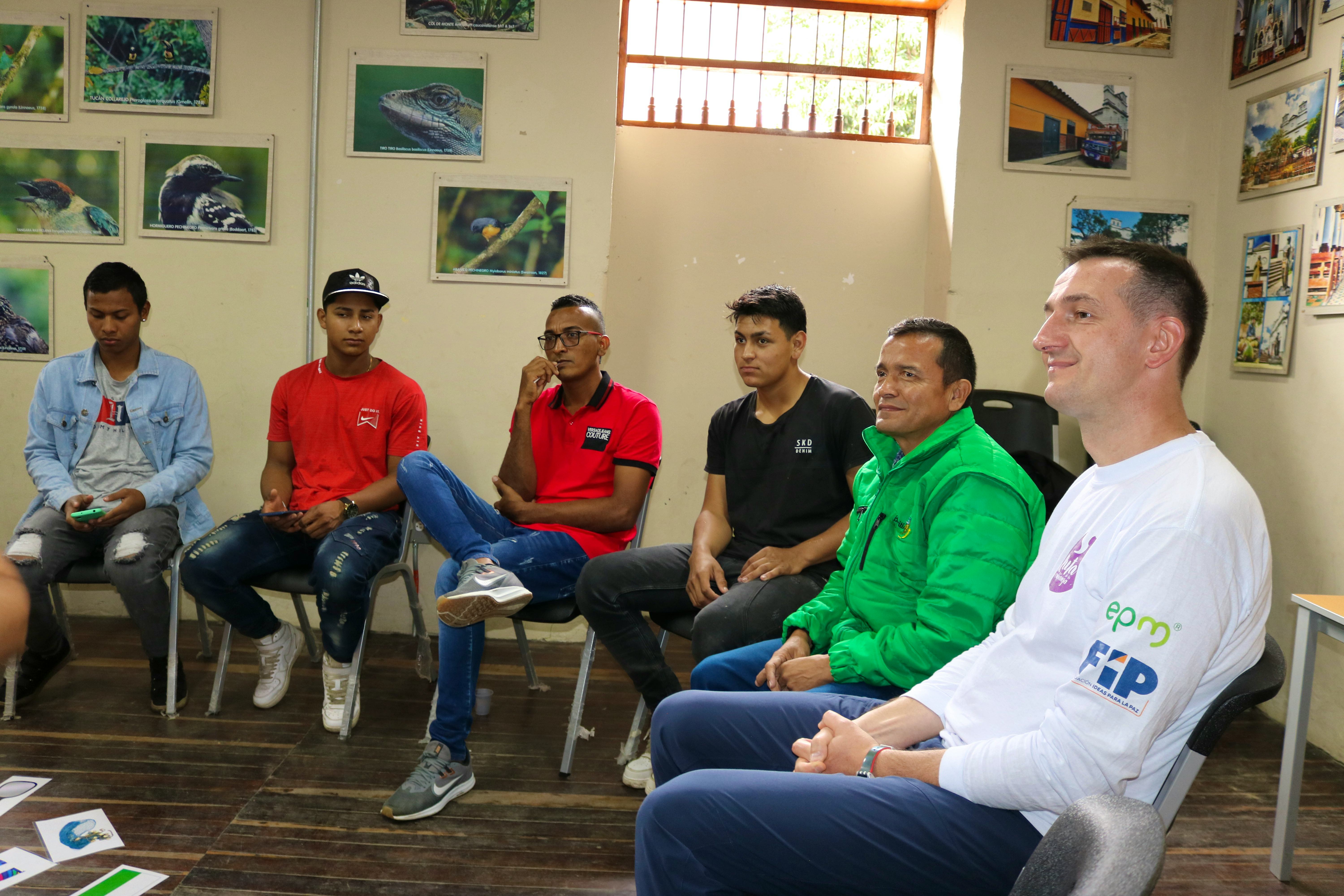 Hombres del proyecto Ruta de la Confianza paraticipan del encuentro de hombres en Buriticá -Antioquia
